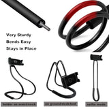 Cell Phone Stand Hanging On Neck Upgraded, Hands-Free Mobile Phone Holder Clip On Bed/Table 360° Rotation Iphone Tablet Mount Bracket, 27.6''/70 Cm Length For 4.7''-7.6'' Screen
