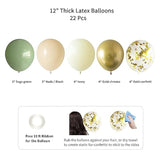 Sage Green Happy Birthday Party Decorations Retro Green Nude Ivory Dark Olive Kraft Paper Banner Balloons Neutral Rustic Boho Blush Safari Botanical Greenery Wild Décor Supplies Women Adults