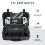 Carrying Case for Rog Xbox Ally X/Rog Xbox Ally 2025, 3 IN 1 Accessories Bundle Include Waterproof Hard Case, Protective Cover Case with Stand and