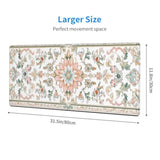 Desk Pad,Office Desk Mat 31.5"×11.8" Large Gaming Mouse Pad,Durable Extended Computer Mouse Pad,Waterproof Thick Big Mouse Pads With Non-Slip Rubber Base Office Home Romantic Floral Rug