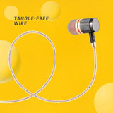 Ysm1000 Earphones In Ear Headphones Wired 3.5Mm Jack Tangle-Free Cable Case And Noise Isolating Earbuds