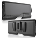 Holster For Samsung Galaxy S25 Ultra, S24 Ultra, S23 Ultra, A17, A16, A15, A14, A13, A36, A35, A32, A73 5G, A72, A71, A55, A54, A53, A42, A23, A03S - Leather Pouch (Fits Slim/Thin Case)