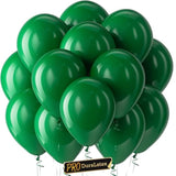 Pro Duralatex Green Balloons - 3.2G Premium 100 Pack 12 Inch Dark Green Balloons For Long-Lasting Professional Party Decorations, Large Birthday Wedding Christmas Party