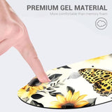 Desk Mat, Mouse Pad With Wrist Rest, 4-In-1 Large Mouse Pads For Desk, Ergonomic Mouse Pad And Keyboard Wrist Rest Gaming Keyboard Mat For Office,Sunflower And Butterflies