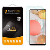 (2 Pack) Designed For Samsung Galaxy A42 5G Tempered Glass Screen Protector, Anti Scratch, Bubble Free