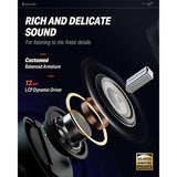 Noise Cancelling Wireless Earbuds, Bluetooth 5.2 Earphones With 4 Mic Clear Ca