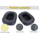 Replacement Ear Pads Compatible With Razer Tiamat 7.1 V2, Protein Leather Memory Foam Ear Cushions, Comfortable Gaming Headset Earpads, Noise Isolation Breathable Ear Pad Cover (Black)