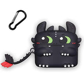 Silicone Protective Case For Airpods Pro2: 3D Cartoon Cute Night Evil Creative Appearance Waterproof Shockproof For Airpod Pro 2 /Pro Wireless Headset Charging Box Cover With Keychain