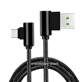 3 Pack 10Ft 90 Degree Right Angle Braided Type Usb C Fast Charging Cable Charger Power Cord Rapid Charge 3.0 For Samsung Galaxy S25 S24 S23 S22 S21 S20 S10 Plus Ultra A12 A13 A14 A15 A52 A53 A54 A55