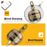 For Airpods 4 Case Cover 2024, Cute Leather Shockproof Protective Cases Compatible With Airpods 4Th Generation Case For Women Men (B)