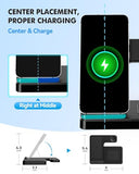 Wireless Charger for , 3-in-1 Foldable Charging Station for S26/S25/S24/S23/S22/S21, Note 20/10, Z Fold 6/5, Galaxy Buds 4/3/2 Pro and