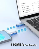Dual Usb C Flash Drive 128Gb Usb 3.0 2-In-1 Type C + Type A Thumb Drive Udp-Tech Waterproof Metal Pen Drive Portable Otg Flash Drive