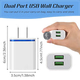 12 Pcs Usb Charger Block Bulk Charger Adapter Cube 2.1A Fast Usb Plugs For Wall Outlet Travel Adapter Most Smartphones And Tablets, Colorful