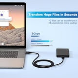 Usb To Usb Cable 6Ft, Usb A To Usb A Cord Male To Male Usb Cable Usb A 3.0 A To A Male Cable Double Sided Usb A Data Transfer Cord For Computer Pc Laptop Cooler Tv Hub Hard Drive Enclosure Dvd Player