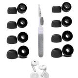8 Pairs Replacement Ear Tips Compatible With Rodxegu I7, With 3 In 1 Cleaner Kit, Silicone Ear Tips (Xs/S/M/L)