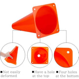 Traffic Cones With Racing Checkered Flags-8 Traffic Cones With Hole On Top, 16 Checkered Flags, Race Car Birthday Party Supplies, Table Centerpiece Decorations, Kids Gift (24Pcs)