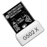 New Usb Dongle Mouse Receiver Adapter Replacement For Logitech G502X / G502X Plus Lightspeed Wireless Gaming Mouse (White)