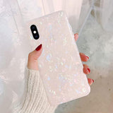 Iphone Xs Max Case, Luxury Opal Sparkle Bling Design Crystal Clear Soft Tpu Silicone Back Protective Phone Case Cover For Girls Women For Apple Iphone 10Xs Max 6.5 Inch (Colorful)