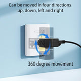 2 Pcs 360°Rotation Ethernet Adapter,90 Degree Right Angle Network Cat5/Cat6 Extension Adapter,Gigabit Rj45 Male To Female Connector