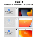 For Ipad 9Th Generation Case 2021, 10.2 Inch Ipad Case With Pencil Holder, Sma