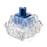Silent Linear Switches, Classic Blue Stem 5 Pins Silent Linear Switch, Pre-Lubed Mx Silent Keyboard Switches Dolphin 62G, 90Pcs