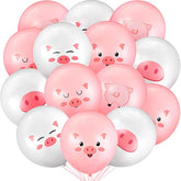 Pig Balloons 50pcs: Pink Farm Birthday Party Decorations