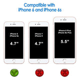 JETech Case for iPhone 6 and iPhone 6s, Non-Yellowing Shockproof Phone Bumper Cover, Anti-Scratch Clear Back (Clear)