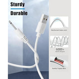 2.7Ft Replacement Usb Dc Charging Cable 2.5Mm Fast Charger Cord 2 Pack