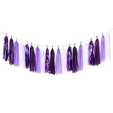 Purple White Lavender Party-Decorations Tassel-Garland - 20Pcs Women Girl Birthday Supplies Tassels, Baby Bridal Shower Wedding Engagement Bachelorette Graduation Decor
