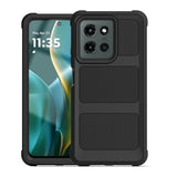 For Moto G 2025 Phone Case With Tempered Screen Protector, Protective Full Body Dual-Layer Cover (Black)