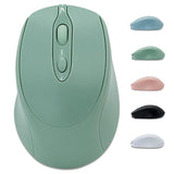 Rechargeable Wireless Mouse For Laptop/Ipad/Macbook Pro/Air, Silent Portable Slim For Surface Pro/Pc/Lenovo/Samsung Tablet (Light Green)