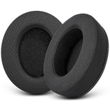 Upgraded Replacement Earpads Cushions For Hyperx Cloud/Alpha, Audio Technica M50X/M40X, Turtle Beach Stealth 400/600 & More - Ear Pads With Breathable Mesh Fabric/Added Thickness/Memory Foam