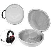 Hard Organizer Portable Carry Travel Case For Airpods Max, For Sony & Audio-Technica Headphones – Shockproof, Waterproof & Durable Protection,Grey - Medium