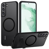 Magnetic Case For Samsung Galaxy S22 Plus, Compatible With Magsafe,Adjustable Kickstand,Translucent Matte Anti-Fingerprint,Shockproof Protective Phone Case For Galaxy S22+ Case