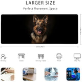 German Shepherd Dog Gaming Mouse Pad Gifts 31.5" X 11.8", Non-Slip Rubber Base Mousepads For Computers Laptop School Office Home Accessories Decor, Mouse Pad, Keyboard Desk Mat