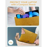 Macbook Air 13 Inch Sleeve, Made Of Kraft Paper, Waterproof & Antiscratch, Retro Design Laptop Sleeve For Macbook Air 13.3"/13.6" M4 M3 M2 M1