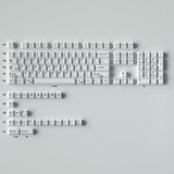 135 Keys Pbt Keycaps Cherry Profile Dye-Sub White Theme Minimalist Style Suitable For Mechanical Keyboard