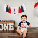 Baseball First Birthday Tassel High Chair Banner - Baseball First Birthday Decorations,Rookie Of The Year 1St Baseball Highchiar,High Chair Banner First Birthday Boy
