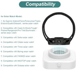 Solar Watch Charger Light for Garmin Instinct/Fenix/Tactix/Forerunner/Enduro/Quatix/Descent, Casio G-Shock/Tough/Pro Trek/Rangeman, Seiko, Citizen,