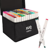 Alcohol Markers, 120 Colors Dual Brush Tip Permanent Art Markers, Coloring Marker, For Book Painting Card Making, Christmas Gift For Adults Kids 8-12 Great Value Pack For Beginners