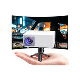 Mini Projector With Wifi And Bluetooth,Support Movie Projector 1080P Hd,Auto Keystone Correction,135° Rotatable,Portable Projector Compatible With Smartphone, Tv Stick, Laptop, Hdmi, Usb
