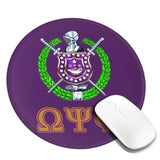 Psi Phi Mouse Pad Series Anti-Slip Mouse Mat For Office Computer Mousepads Round Gaming Mouse Pad 7.9 X7.9 Inchs