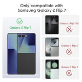 Samsung Galaxy Z Flip 7 Case with Hidden Kickstand, Blue - Premium Protection and Stylish Design