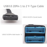 Usb 3.0 Header Splitter Extension Cable,Motherboard Usb 3.0 Internal Hub Split