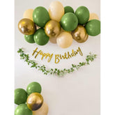 Happy Birthday Decoration For 18Th, 20Th, 30Th, 40Th, 50Th Birthday For Women/Men, Olive Green Balloons Decor, Happy Birthday Banner Balloon Arch Kit With Balloons - 98 Items
