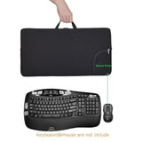 Portable Shockproof Dustproof Neoprene Keyboard And Mouse Case Bag, Perfect For Logitech Mk570/Mk550 Wireless Wave K350 Keyboard And Mouse Combo