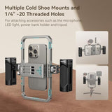 SmallRig Universal Phone Cage, Smartphone Video Rig Kit with Handles, Handheld Filmmaking Vlogging Case Stabilizer for Videomaker, for iPhone for Samsung for Pixel and Other Android Phones