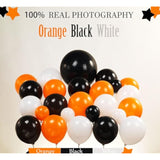 Orange Black White Balloon Arch Kit: Halloween, Baby Shower Decor