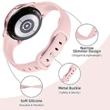 Galaxy Watch 7/6/5/4 20mm Slim Silicone Bands Multi-Color for Women Small