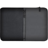 Laptop Sleeve Case 14” To 15” Padded Computer Pounch With Mesh Accessory Pocket Compatible With Macbook Air/Pro Etc., 14 To 15 Inches Shockproof Protective Notebook Carrying Cover Bag Black